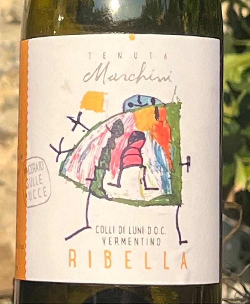 L’etichetta Ribella, dal disegno di nostro figlio Giorgio